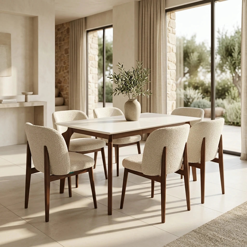 trpezariska masa , трпезариска маса
/ Dinning set Delta + 6 chairs Siena / Set trpezariska Delta masa i сtolici Siena/
Сет трпезариска Delta маса и столици Siena