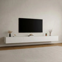 PREMIUM WALL-MOUNTED TV CABINET TORINO – WHITE(200 CM)
