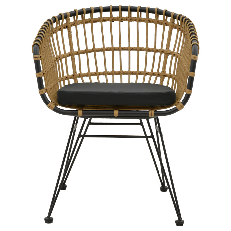 Компактен квадратен сет за јадење Castia со антрацит алуминиумска маса и два црни метални столови