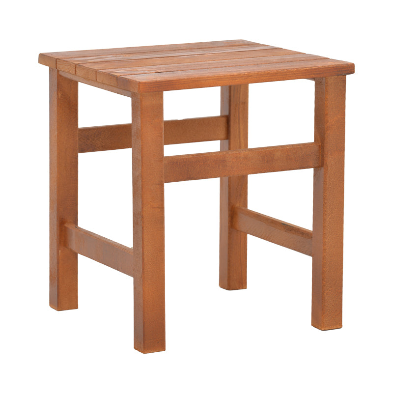 Модерна и супер компактна квадратна склоплива дрвена маса Galaen за на плажа или пикник изработена од масивна бука во темно кафена орев нијанса