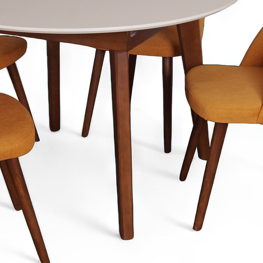 Трпезариски Сет Тркалезна Чипи + Елиф Столици