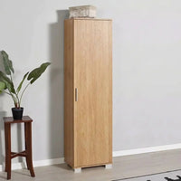 TALIA SINGLE-DOOR WARDROBE WITH SHELVES – OAK (40x187 CM)