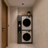 CREMONA Bathroom Cabinet for Washing Machine &amp; Dryer – Anthracite