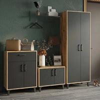 PREMIUM MODULAR HALLWAY FURNITURE SET VENECIA - ANTHRACITE