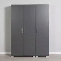 TALIA THREE-DOOR WARDROBE WITH HANGING RAIL AND SHELVES – ANTHRACITE (120x187 CM)