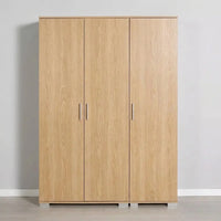 TALIA THREE-DOOR WARDROBE WITH HANGING RAIL AND SHELVES – OAK (120x187 CM)